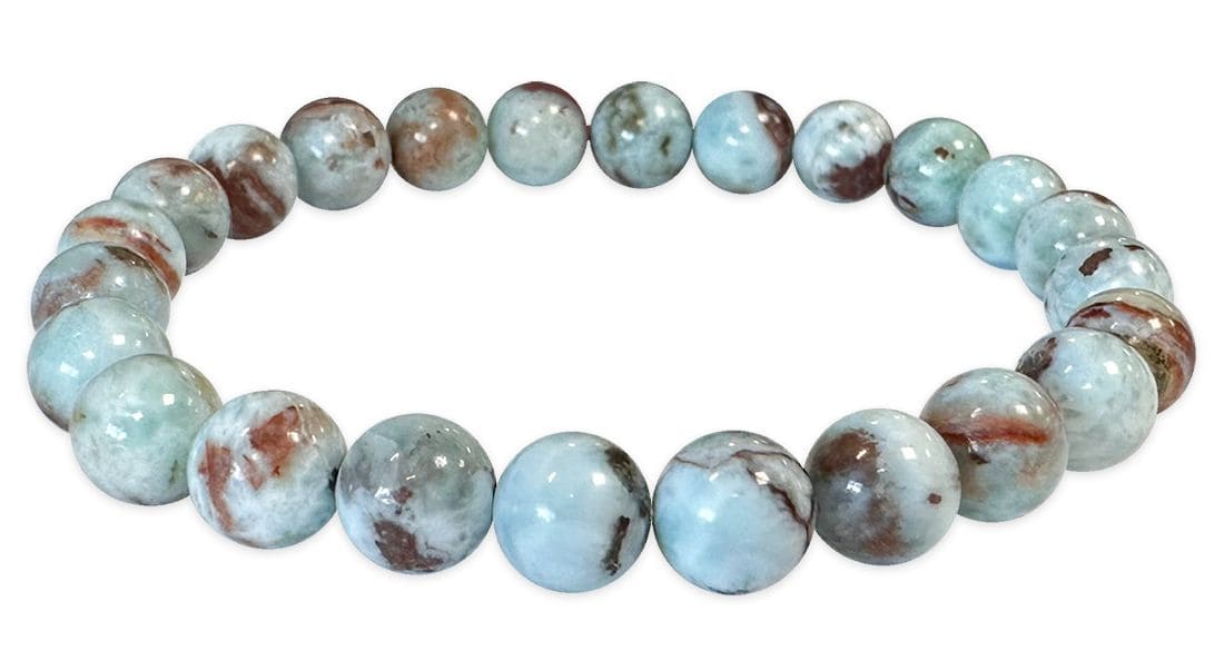 Armband Larimar Perlen 7-8mm