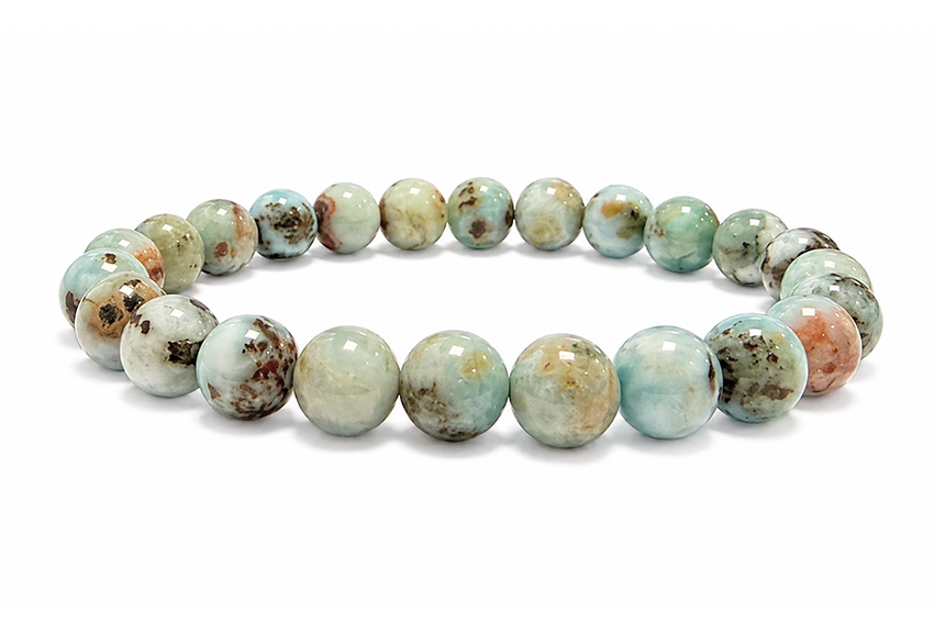 Weihrauch bei Larimar Armband AB 8mm Perlen|de