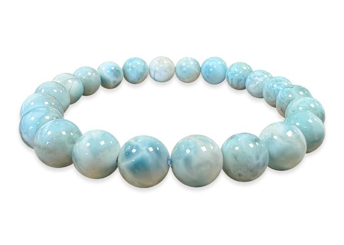 Armband Larimar AA Perlen 7-8mm