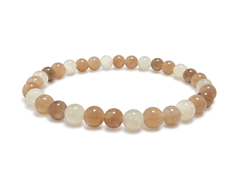 Weihrauch bei Multicolor-Mondstein-Armband AB 6mm Perlen