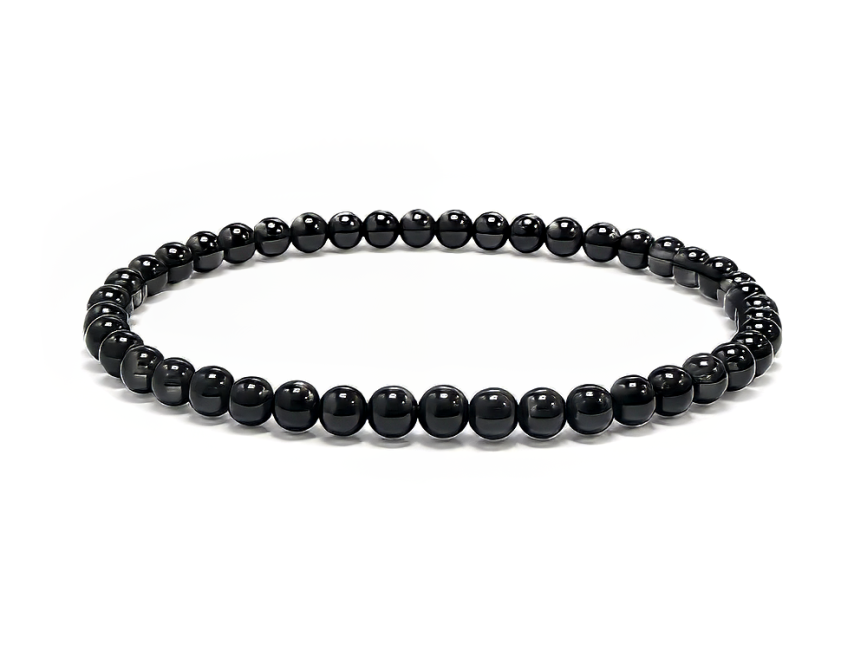 Weihrauch bei Onyx-Armband A 4mm Perlen