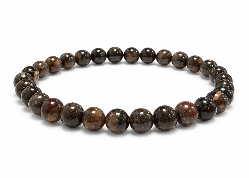 Schwarzes Opal-Armband AB 6-7mm Perlen