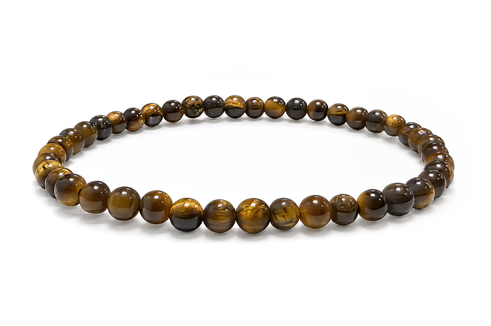 Weihrauch bei Armband aus Tigerauge A 4 mm Perlen
