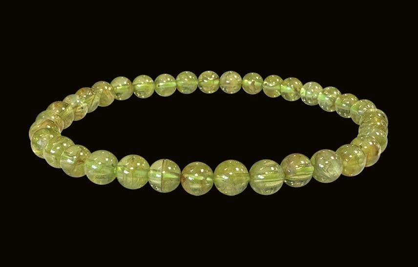 Peridotarmband AA Perlen 5-6mm