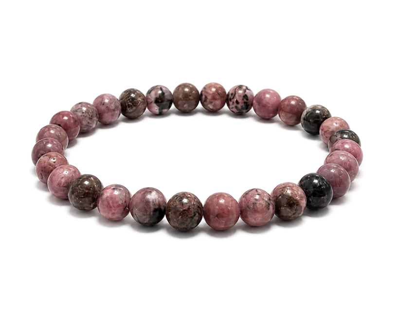 Rhodonit-Armband A 6mm Perlen