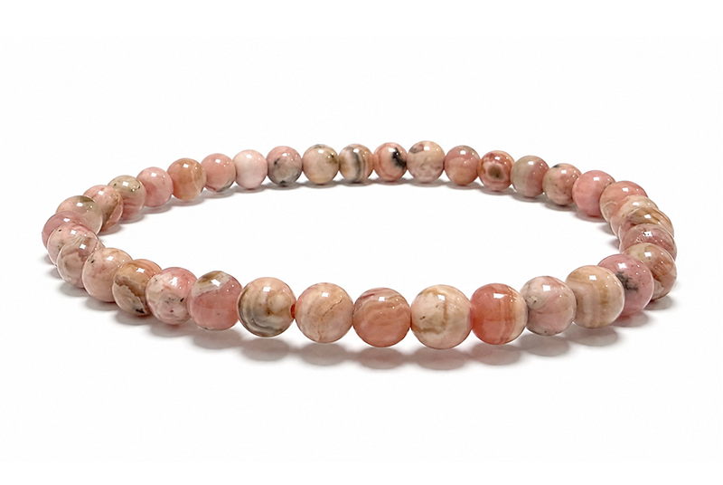 Argentinischer Rhodochrosit-Armband A 4-5mm Perlen