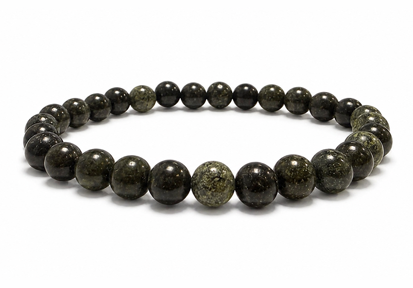 Armband aus peruanischem Serpentin AB 6-7mm Perlen