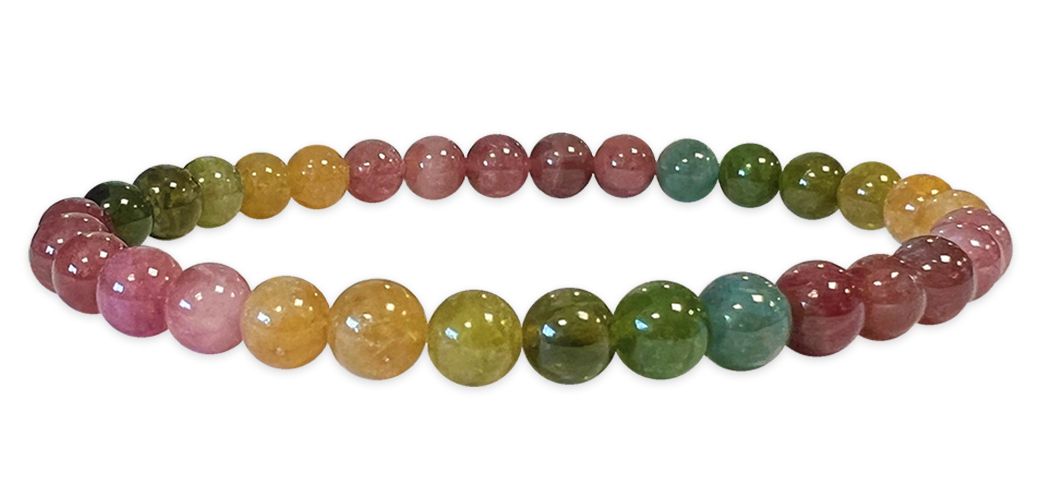 Multicolor Turmalin Armband AAA Perlen 5.5-6.5mm