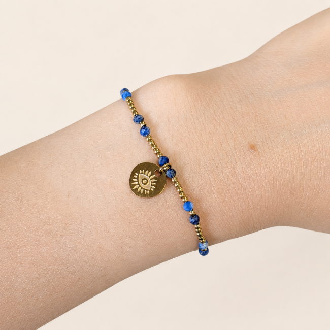 Schutzarmband aus Lapislazuli A – Schutzauge