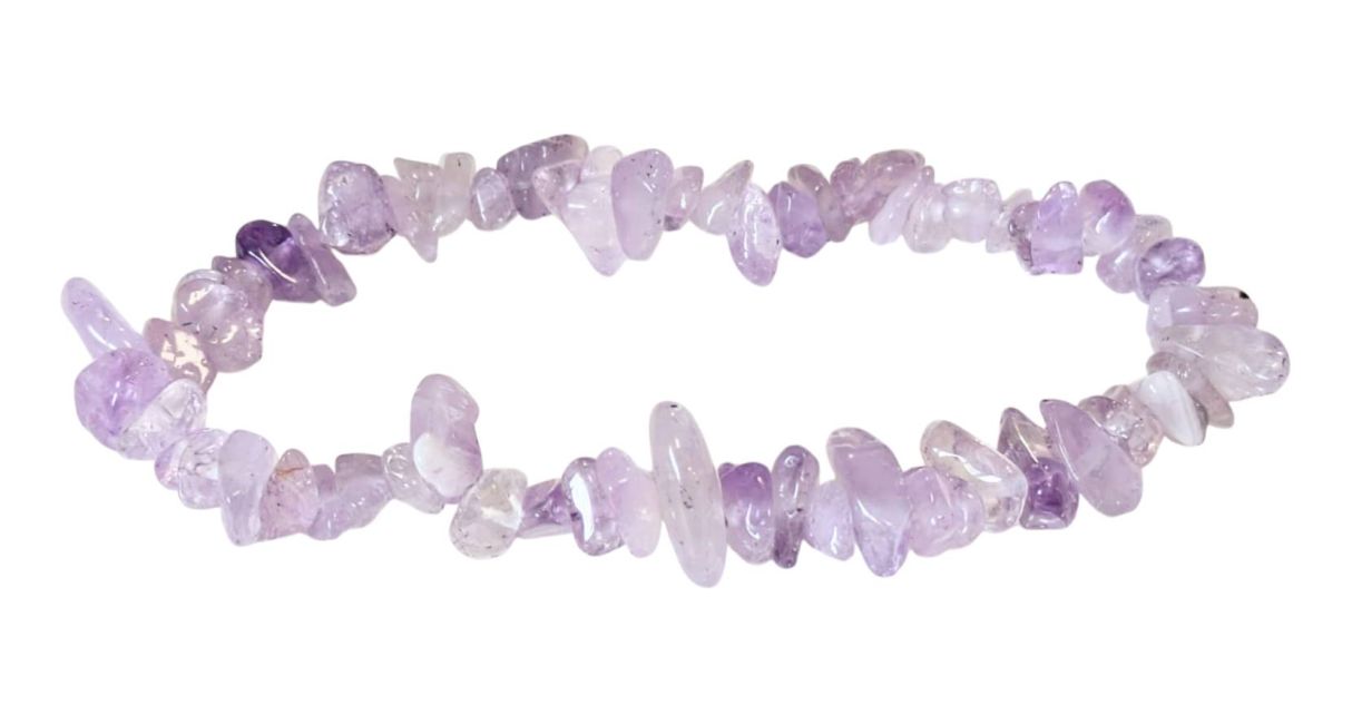 Armband Amethyst Lavendel A Chips 5-8mm 18cm
