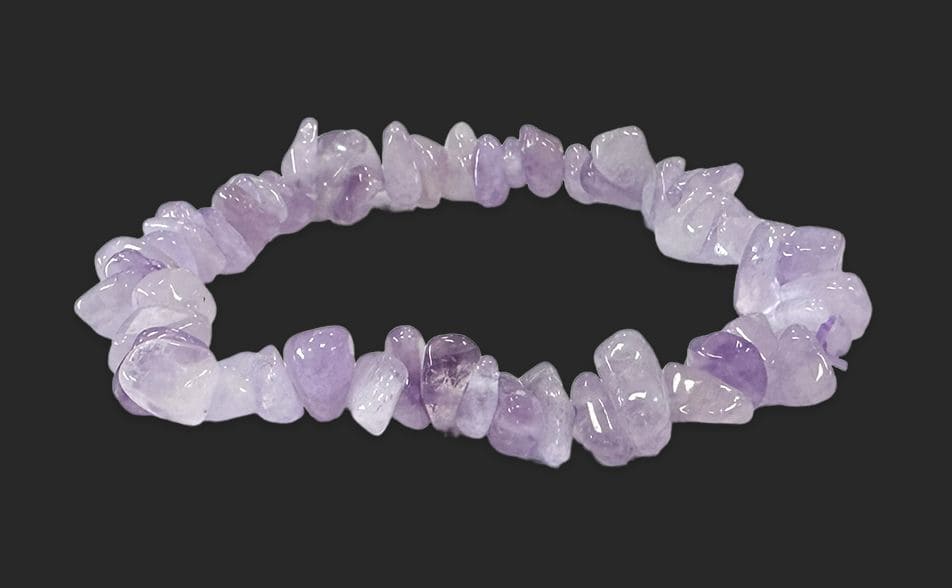 Armband Amethyst Lavendel A Chips 5-8mm 18cm