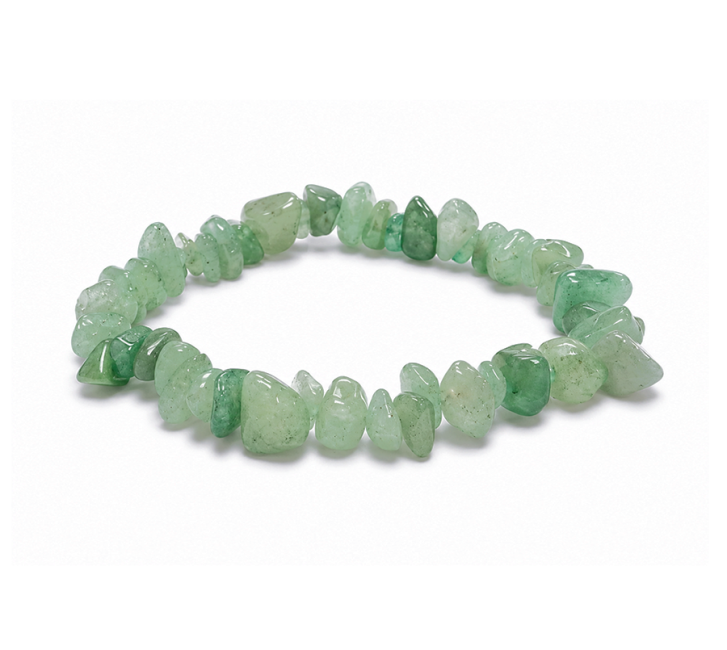 Grüner Aventurin A Splitterarmband 5-8mm