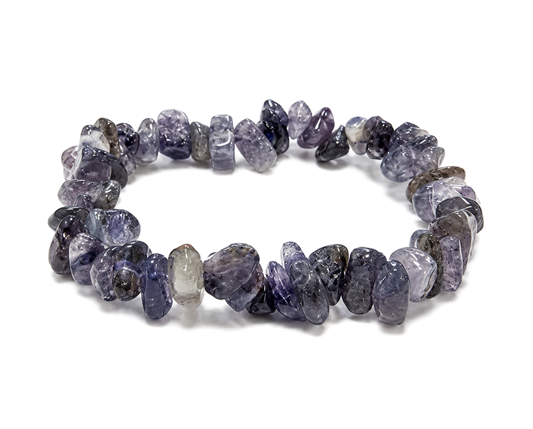 Cordierit-Iolith-Splitterarmband A 5-8mm