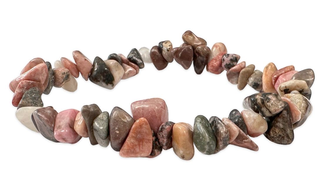 Armband Rhodonite Chips 18cm