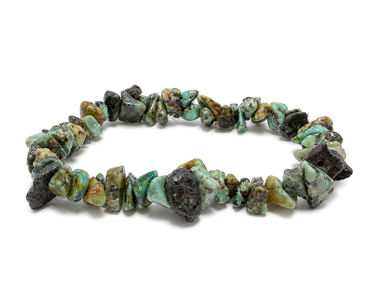 Afrikanisches Türkis-Splitterarmband AB 5-8mm