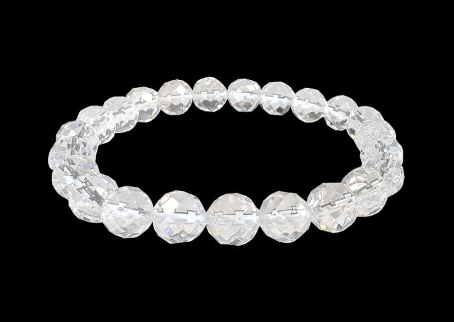 Weihrauch bei Facettiertes Bergkristall-Armband AA-Perlen 8 mm|de