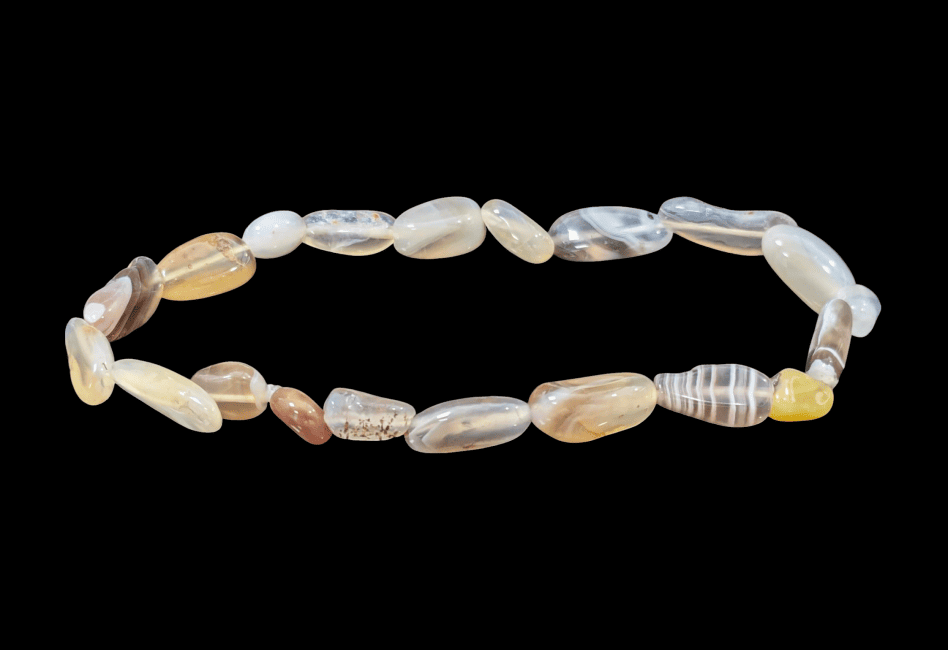 Weihrauch bei Achat Armband Botswana gerollte A Steine