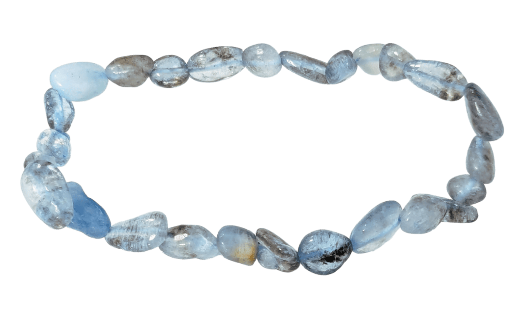 Weihrauch bei Aguamarin Armband Gerollte Steine