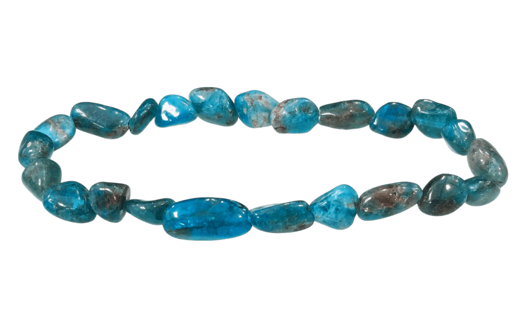 Weihrauch bei Armband der Blaues Apatitperlen Gerollte Steine