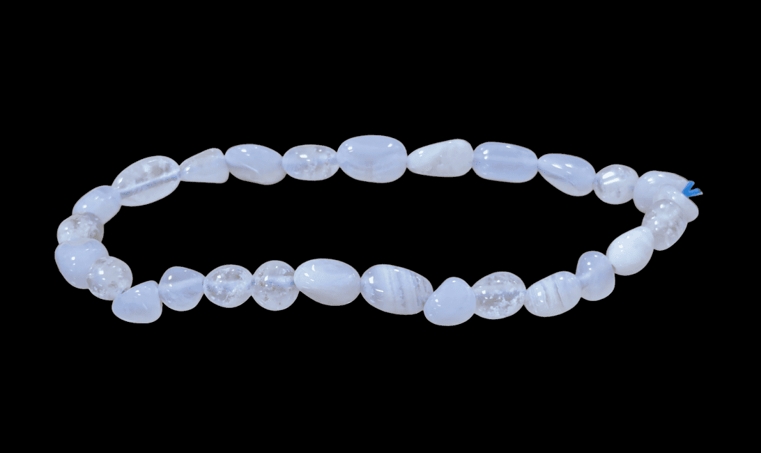 Weihrauch bei Armband der Blaues Chalcedon A Rolled Stones