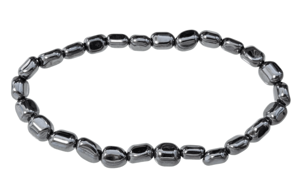 Weihrauch bei Hämatit Armband Gerollte Steine