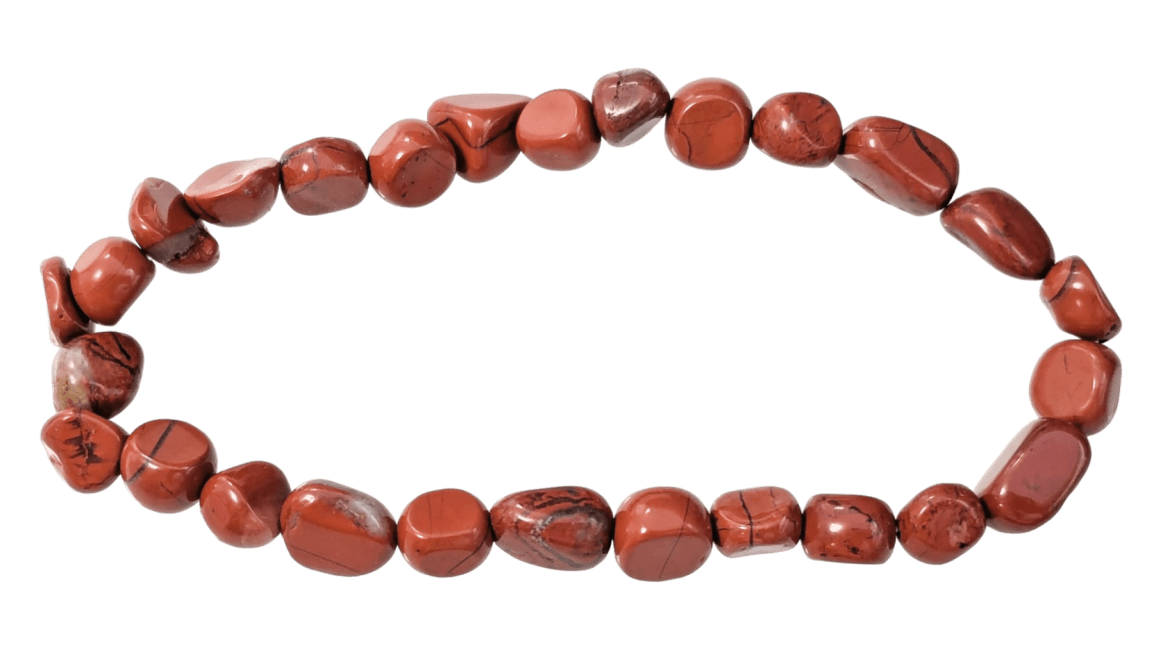 Weihrauch bei Roter Jaspis-Armband A gerollte Steine