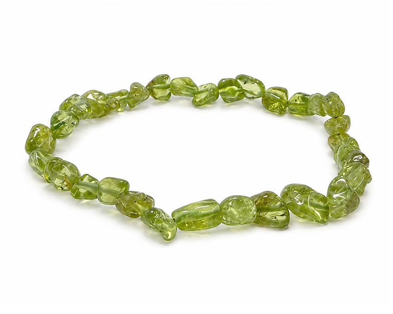 Weihrauch bei Peridot Trommelstein-Armband A+ 6-8mm