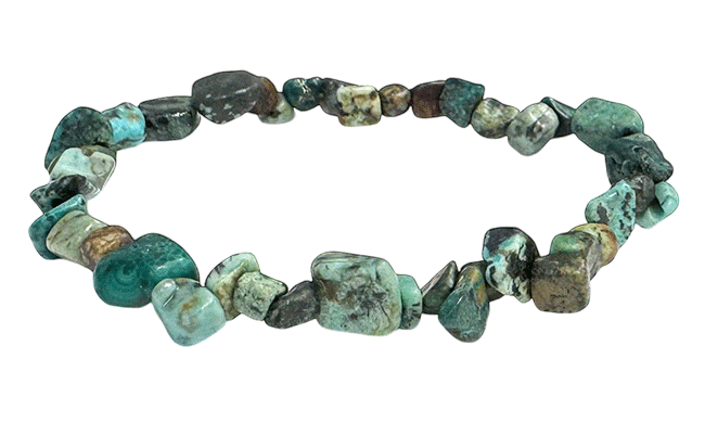 Weihrauch bei Afrikanische natürliche Türkis Armband Gerollte Steine