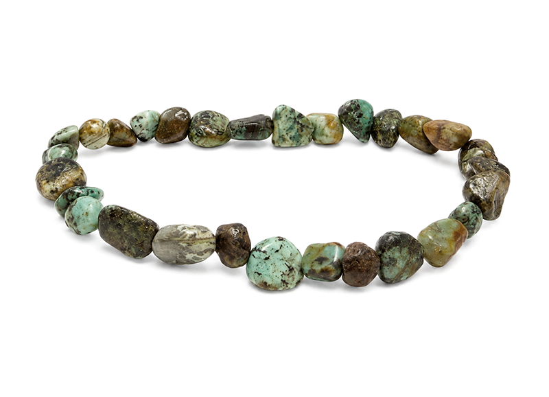 Weihrauch bei Afrikanisches Türkis-Armband aus Trommelsteinen AB 5-8mm