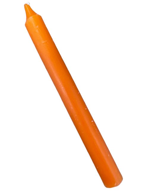 Orange Masse getönte Goloka Kerzen 13cm 20St
