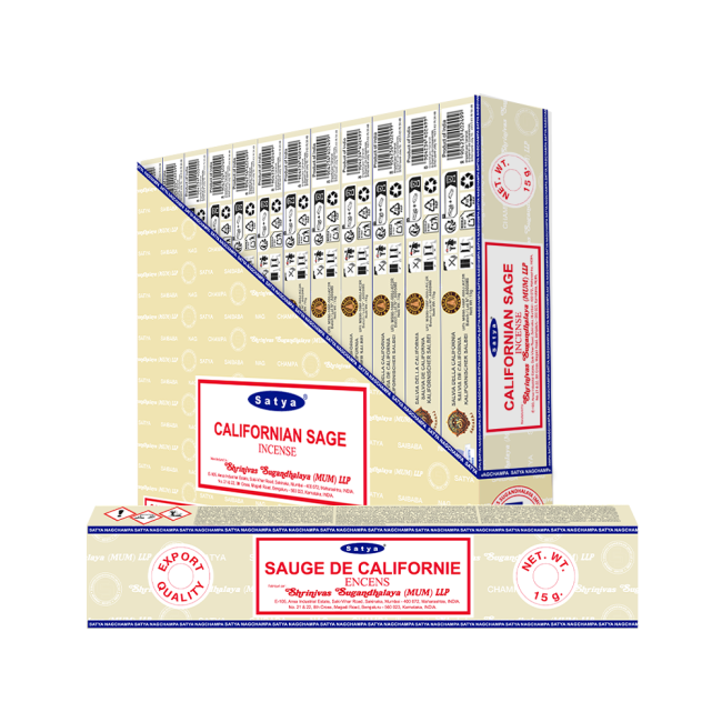 Räucherstäbchen Satya Kalifornischer Weißer Salbei 15g