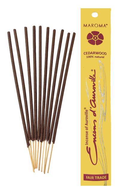 Auroville Cedar Räucherstäbchen 5x 10 Sticks