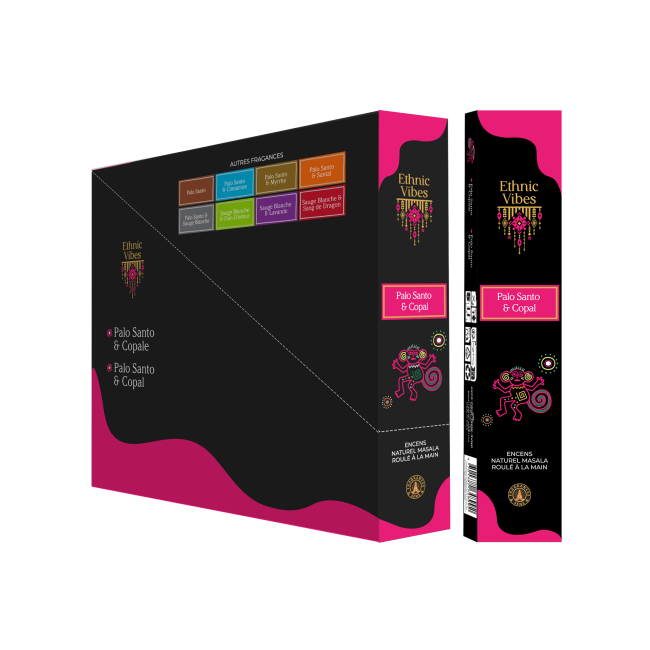 Weihrauch bei Räucherstäbchen Fragrances & Sens Ethnic Vibes Palo Santo & Copal Masala 15g