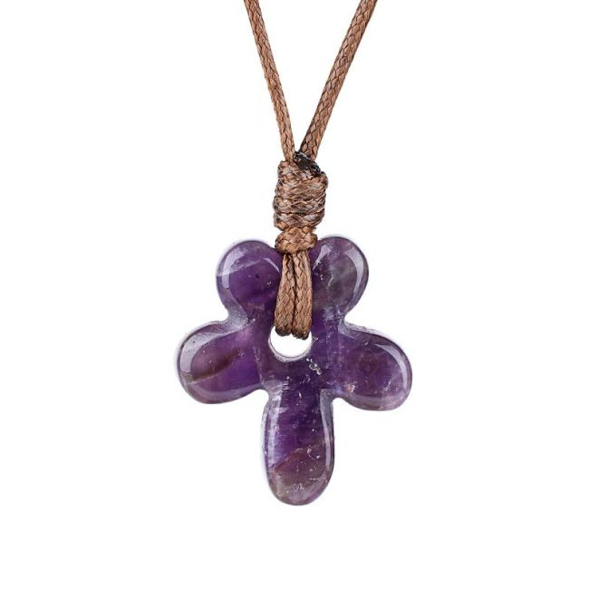 Weihrauch bei Amethyst-Blumenkette