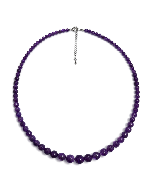 Amethyst A+ Halskette Tropfenperlen 4-12mm 50cm