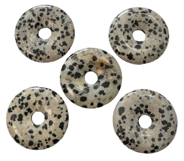 Dalmatiner-Jaspis-Donut 3cm x5
