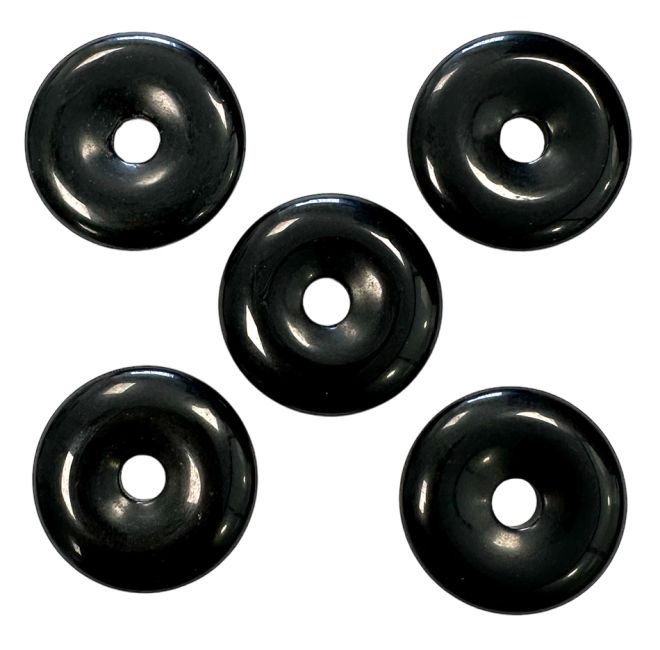 A Schwarzer Obsidian Donut 3cm x5