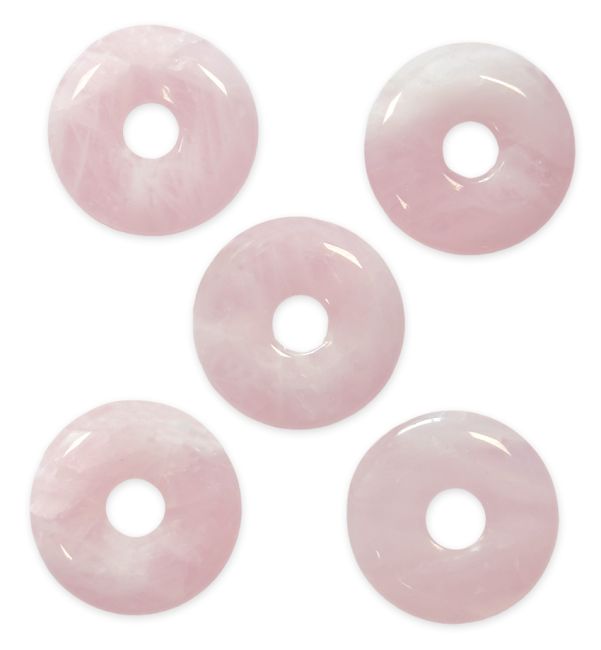 Rosa Quarz Donut 3cm x5