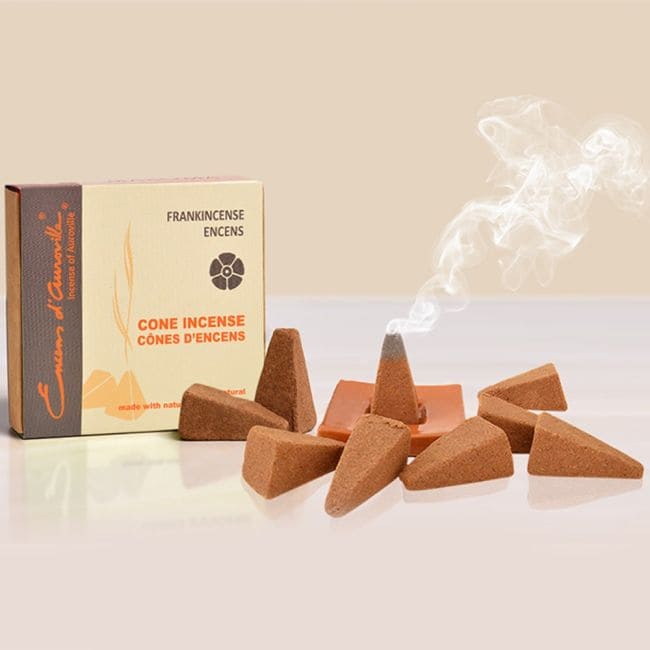 Weihrauch bei Auroville Frankincense Räucherstäbchen 5x10 Kegel|de