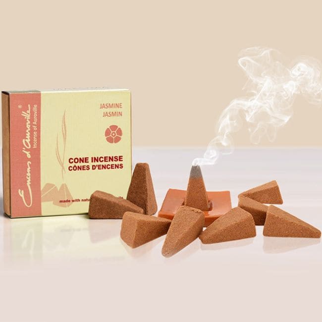 Weihrauch bei Auroville Jasmin Räucherstäbchen 5x10 Kegel|de