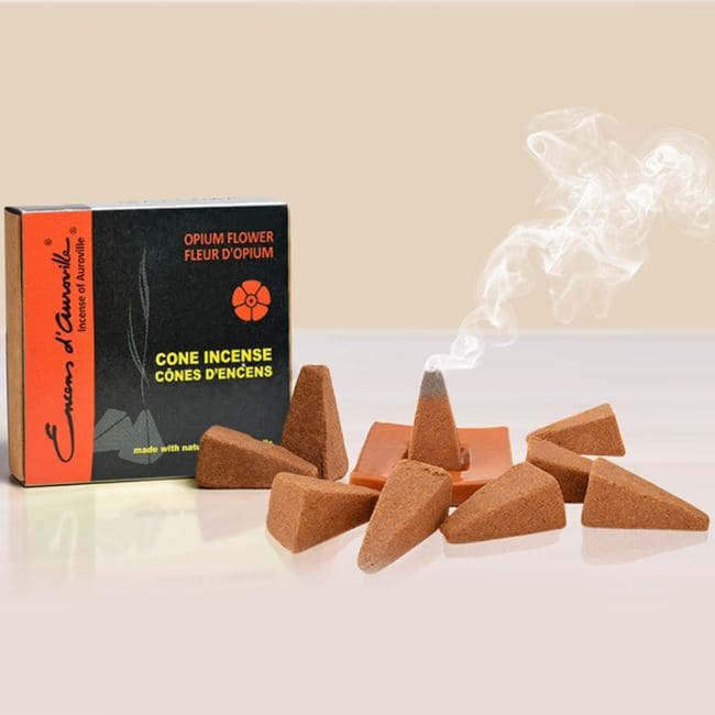 Weihrauch bei Auroville Opium Räucherstäbchen 5x10 Kegel|de