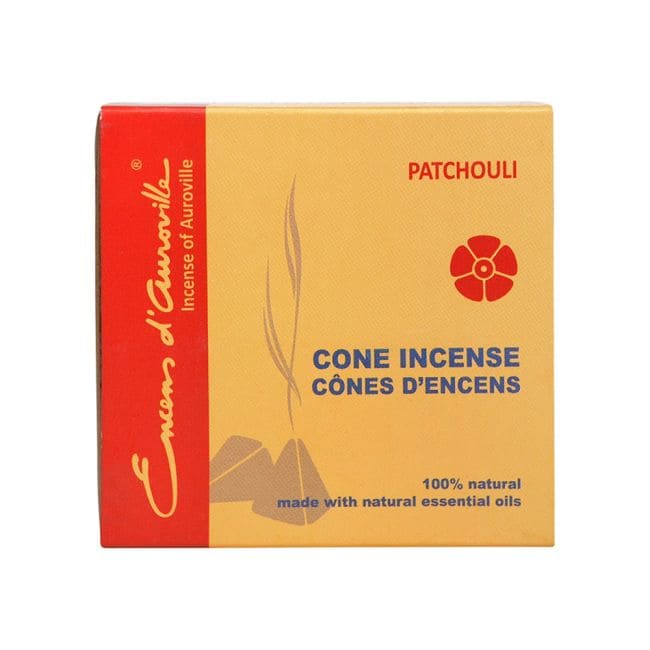 Weihrauch bei Auroville Patchouli Räucherstäbchen 5x10 Kegel