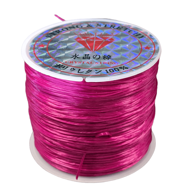 Flacher elastischer Faden Fuchsia 50m