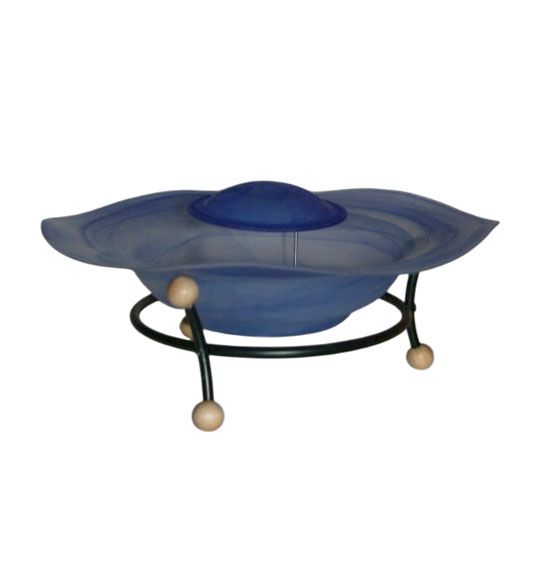 Die Cascade Vase, blauer Sprühnebelbrunnen, 42 cm