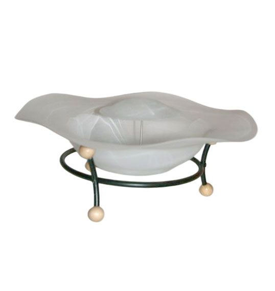 Cascade Vase Weißer Sprühbrunnen 42 cm