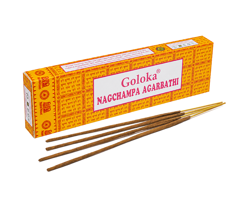 Goloka Nag Champa Masala Räucherstäbchen 100g