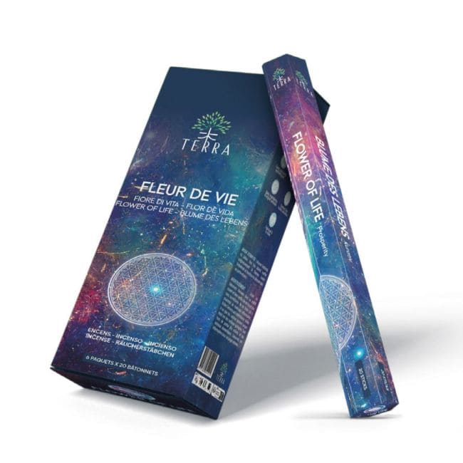 Weihrauch bei Terra Flower of Life Hexa-Räucherstäbchen ohne Holzkohle