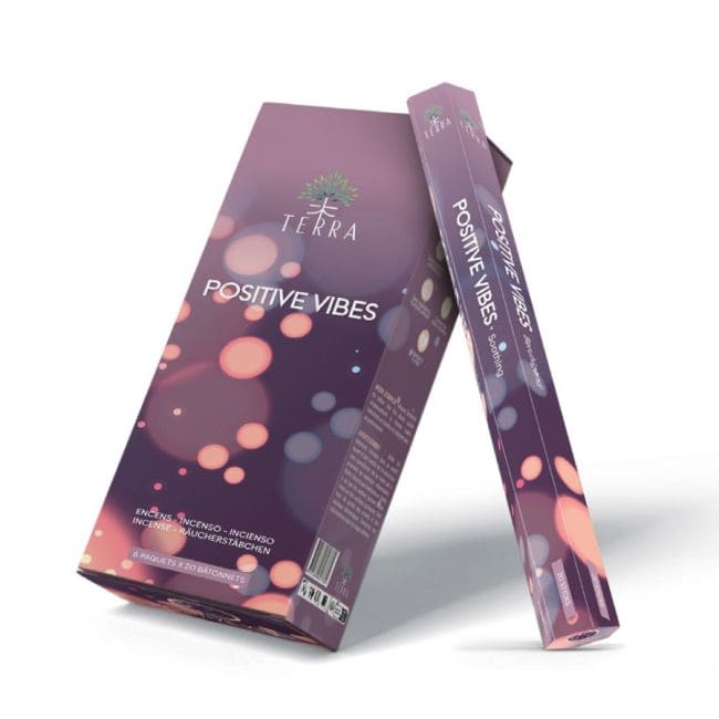 Weihrauch bei Terra Positive Vibes Hexa-Räucherstäbchen ohne Holzkohle
