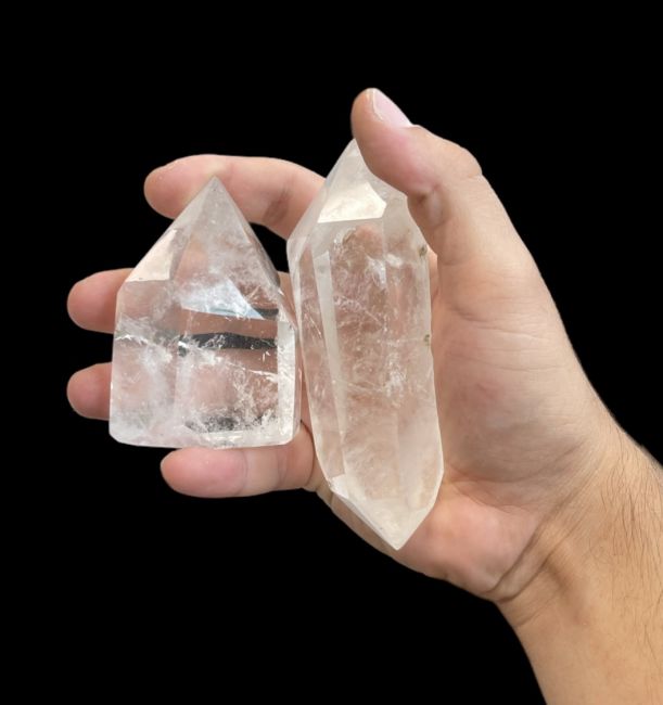Bergkristallprismen aus Madagaskar - 9 Stück 1.392k