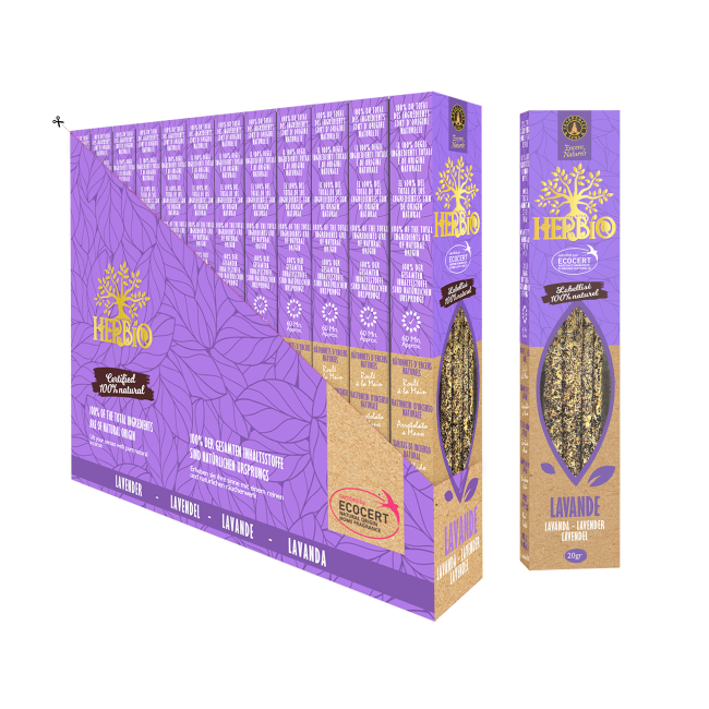 Weihrauch bei Räucherstäbchen Ecocert Herbio Lavendel 20g|de